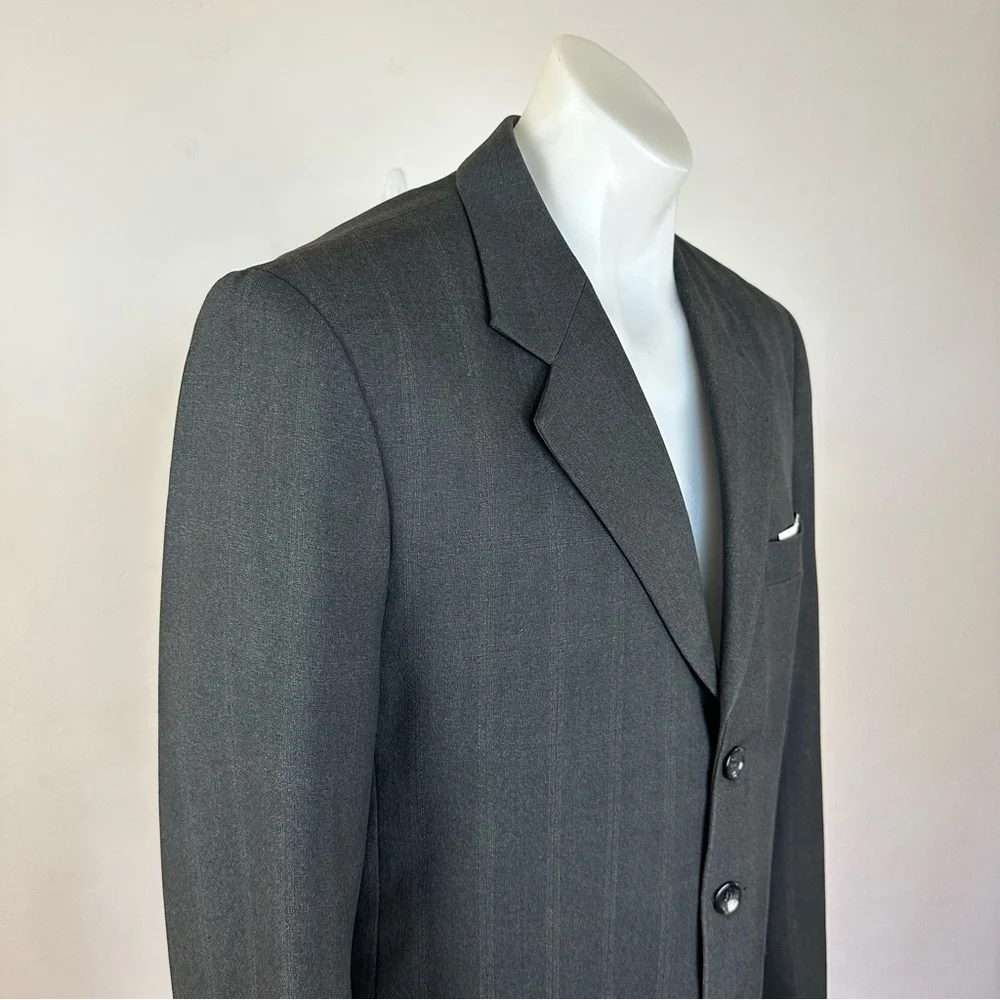 Nicholas Superfine Virgin Wool Classic Gray Men's Blazer
